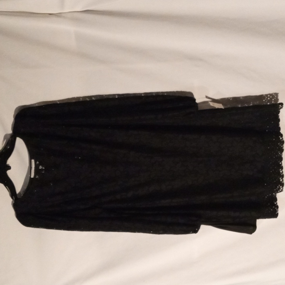 J Howard black dress 16 w/ slip